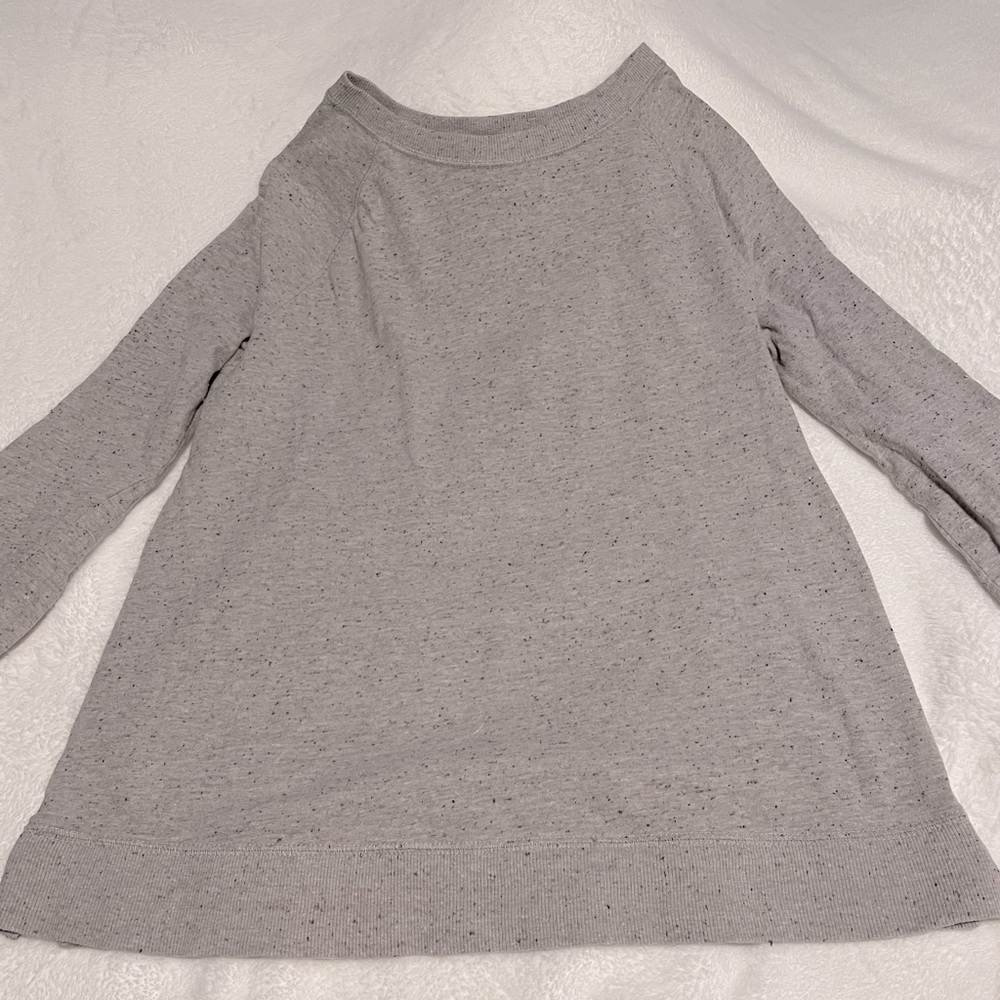 Ann Taylor Loft Gray Long Sleeve Shirt (Maternity)